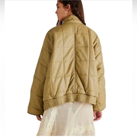 Free People Vegan Leather Dolman Jacket - Picture 3 of 5